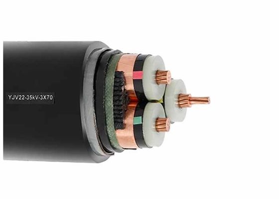 Flame Retardant 3.6kv XLPE Medium Voltage Cables Annealed Copper Conductor Core